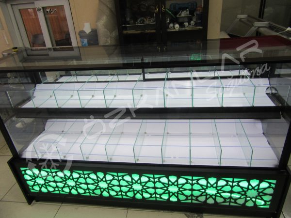 2 Metre Kuruyemiş Dolabı Çok Renkli Led Işıklı