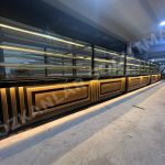 9 Metre Unlu Mamuller Dolabı 3 adet 3 Metre Pasta Dolabı