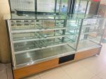 2.5 Metre Yaş Pasta Kuru Pasta Dolabı Kahverengi (1)