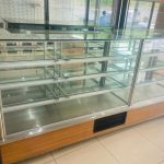 2.5 Metre Yaş Pasta Kuru Pasta Dolabı Kahverengi - 2.EL
