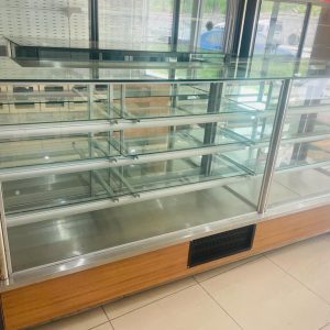 2.5 Metre Yaş Pasta Kuru Pasta Dolabı Kahverengi - 2.EL